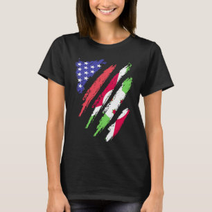 Camiseta Bandeiras do Coração do Patriota Americano do Buru