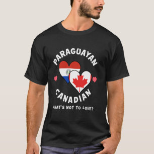 Camiseta Bandeiras Do Coração Do Que Não Amar Canadense Par
