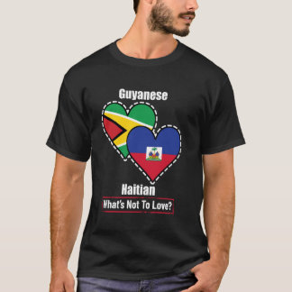 Camiseta Bandeiras do Coração Haitiano Guianense O Que Não 