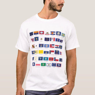 Camiseta Bandeiras do estado americano