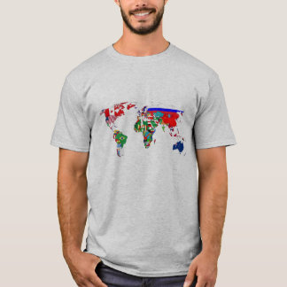 Camiseta Bandeiras do mundo