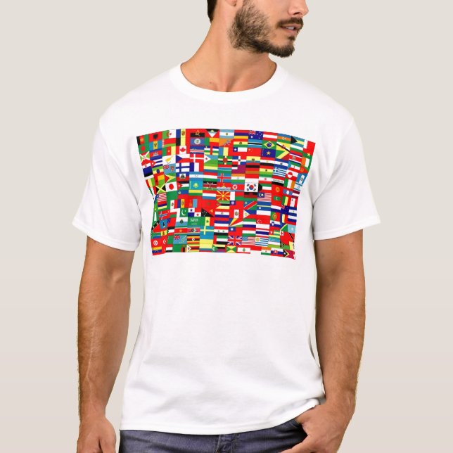 CAMISETA BANDEIRAS DO MUNDO (Frente)