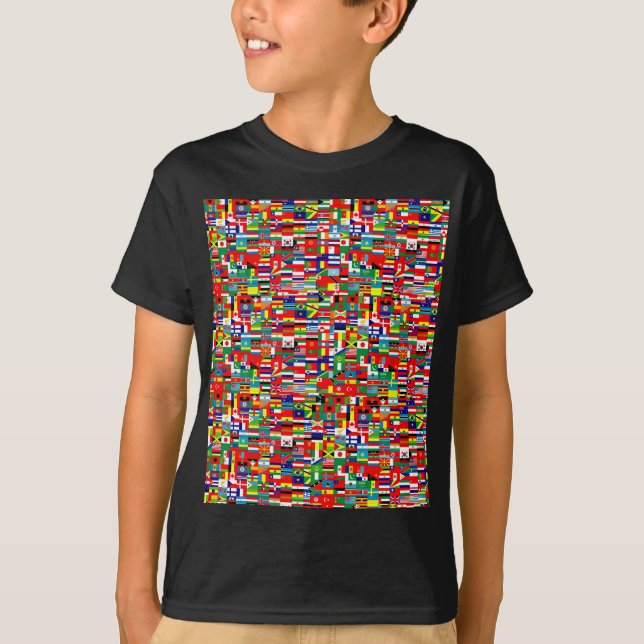 CAMISETA BANDEIRAS DO MUNDO (Frente)