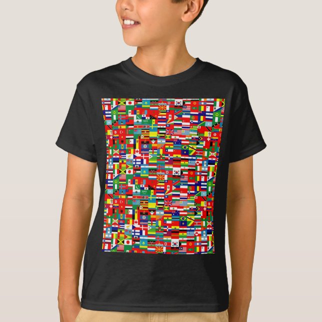 CAMISETA BANDEIRAS DO MUNDO (Frente)