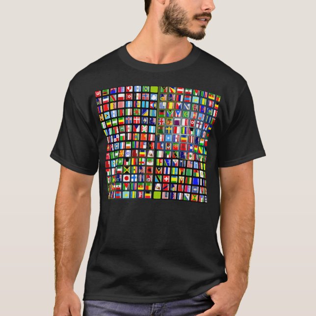 Camiseta Bandeiras do Mundo (Frente)