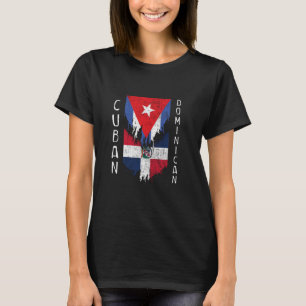 Camiseta Bandeiras dominicanas cubanas chicoteadas Torn Cub