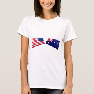 Camiseta Bandeiras dos E.U. & da Austrália