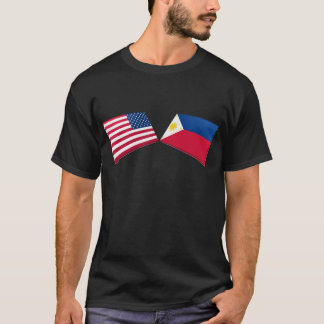 Camiseta Bandeiras dos E.U. & das Filipinas