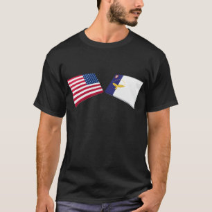 Camiseta Bandeiras dos E.U. & dos Açores