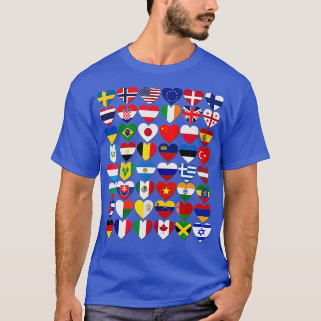 Camiseta Bandeiras dos países da Internacional (Frente)