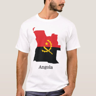Camiseta Bandeiras e países Angola