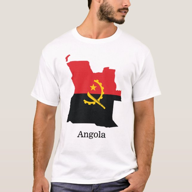 Camiseta Bandeiras e países Angola (Frente)