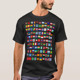 Camiseta Bandeiras legal Dos Países Internacionais Fl