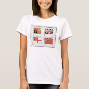 Camiseta Bandeiras marítimas britânicas, de um livro