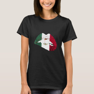 Camiseta Bandeiras mexicanas Raízes mexicanas Cinco Mães
