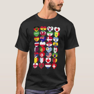 Camiseta Bandeiras Mundiais Países do Mundo Internacional