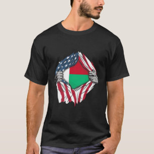 Camiseta Bandeiras por País do Dentro de Sangue Americano e