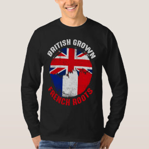Camiseta Bandeiras Vintage de Raízes Francesas Cultivadas B