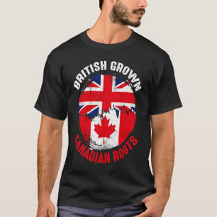 Camiseta Bandeiras Vintage para Homens Crescidos Britânicos