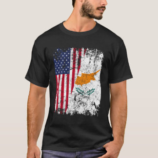 Camiseta Bandeja Cipriota Meia Bandeira Americana Usa Bande