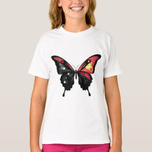 Camiseta Bandeja da Borboleta do Swallowtail Papua-Nova Gui