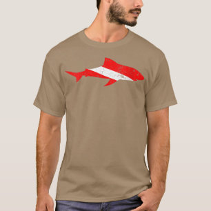 Camiseta Bandeja de mergulho de tubarão nas mulheres