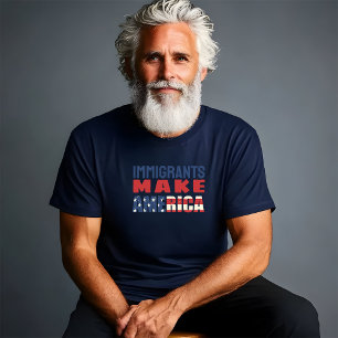 Camiseta Bandeja de protesto anti-trump sinalizador vermelh