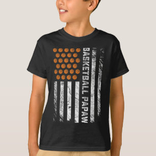 Camiseta Bandeja do Jogador Bysketbyll Papaw Usa Flag Byske