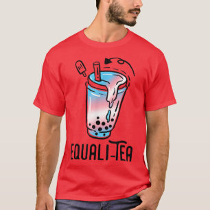 Camiseta Bandeja do Orgulho Transgênero Chá Engraçado LGBT
