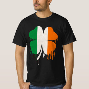 Camiseta Bandeja Irlandesa de Quatro Folhas de Folha