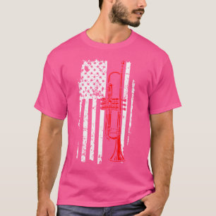 Camiseta Bandeja Musical Usa Flag Jazz