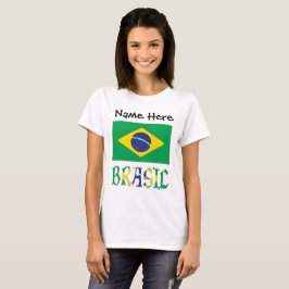 Camiseta Bandera Brasil Personalizada