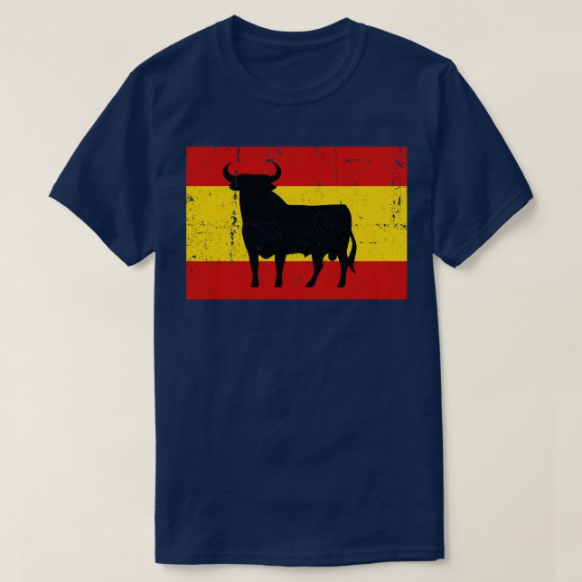 Camiseta Bandera de Espaa Toro de Osborne (Frente do Design)