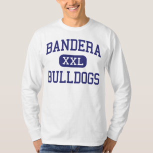 Camiseta Bandera Texas da escola secundária dos buldogues