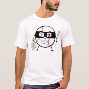 Camiseta Bandido de Beisebol - Ilustração de Personagem Eng