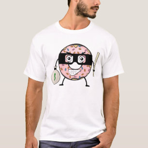 Camiseta Bandido de Donut Rosa - Ilustração de Personagem D