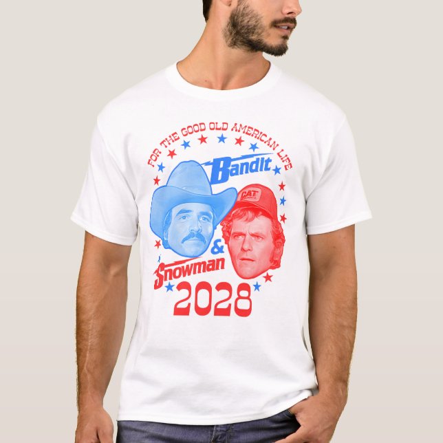 Camiseta Bandit and Snowman 2028 Good Old American Life (Frente)