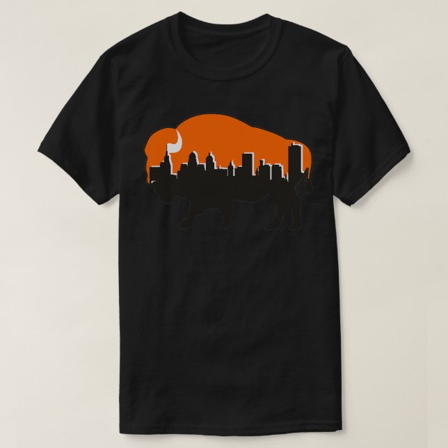 Camiseta Bandits de Linha do Skyline Buffalo (Frente do Design)