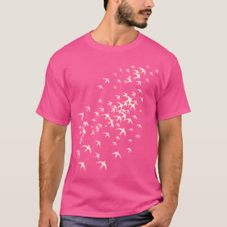 Camiseta Bando De Aves Voando - Natureza E Aves Aproximam-S