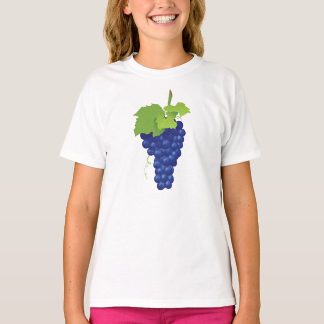 Camiseta Bando de Uvas Meninas T-Shirt (Frente)