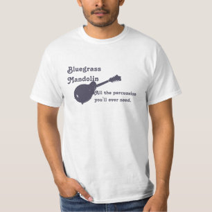 Camiseta Bandolim do Bluegrass - toda a percussão que voc