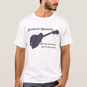 Camiseta Bandolim do Bluegrass - toda a percussão que você
