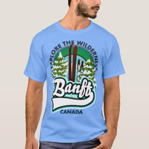 Camiseta Banff Canada ski poster