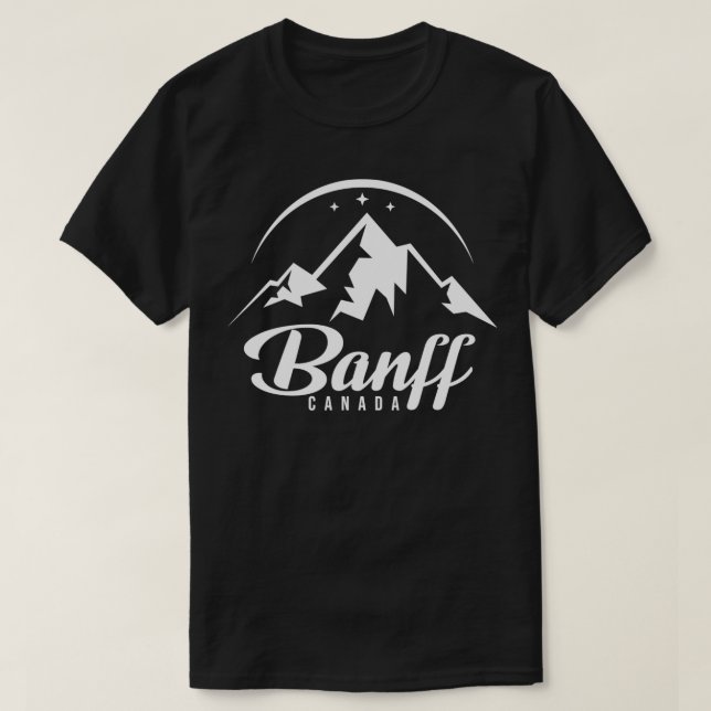 Camiseta Banff Canada Ski Resort Skiting Snowboard (Frente do Design)