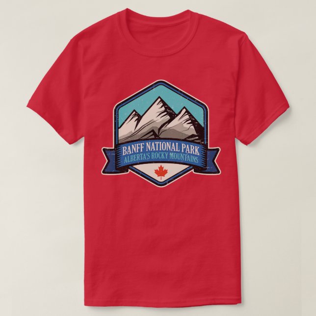 Camiseta Banff National Park Alberta Canada 1 (Frente do Design)