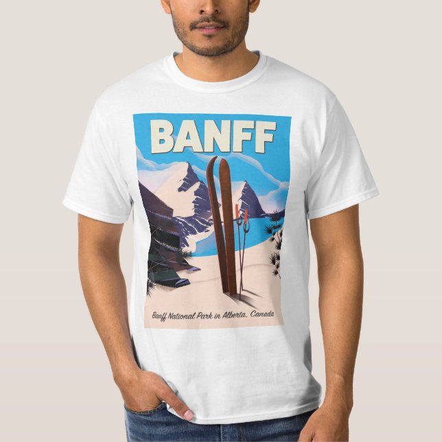 Camiseta Banff National Park, em Alberta, Canadá. (Frente)