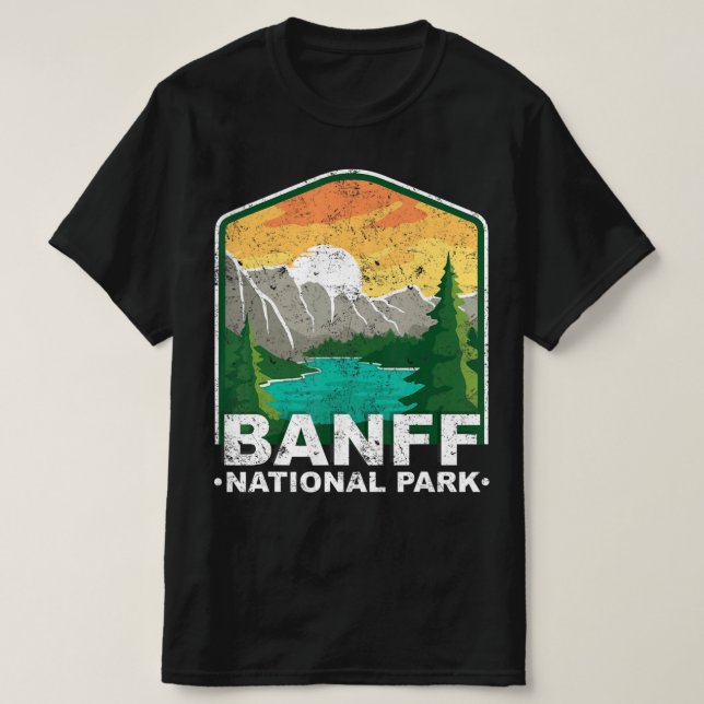 Camiseta Banff National Park Lake Louise Canada Vintage (Frente do Design)