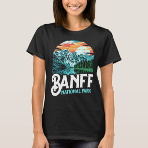 Camiseta Banff National Park Lake Louise Canada Vintage Gra