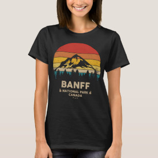 Camiseta Banff - Parque Nacional Canadense Retro Souvenir