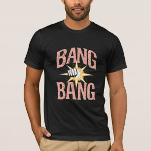 Camiseta Bang Bang – Gráfico de Soco de Impacto